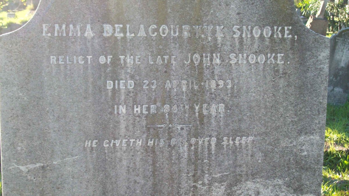 SNOOKE Emma Delacouryke -1893