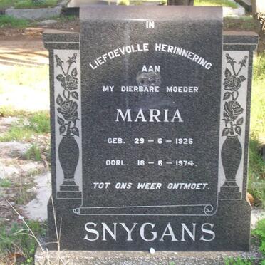 SNYGANS Maria 1926-1974