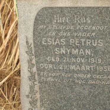 SNYMAN Esias Petrus 1919-1956