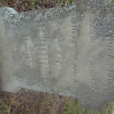 SNIBBE Leonora :: SNIBBE Wilhelmina :: SNIBBE Ada :: SNIBBE John Frederick :: SNIBBE Dirk