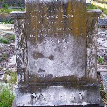 SNYMAN Beatrice 1889-1967