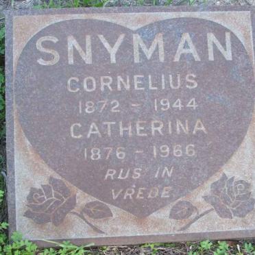 SNYMAN Cornelius 1872-1944 &amp; Catherina 1876-1966