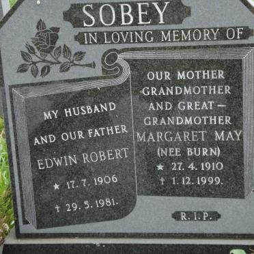 SOBEY Edwin Robert 1906-1981 &amp; Margaret May BURN 1910-1999