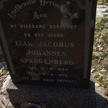 SPANGENBERG Izak Jacobus Johannes 1924-1975
