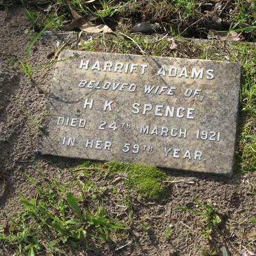 SPENCE Harriet Adams -1921