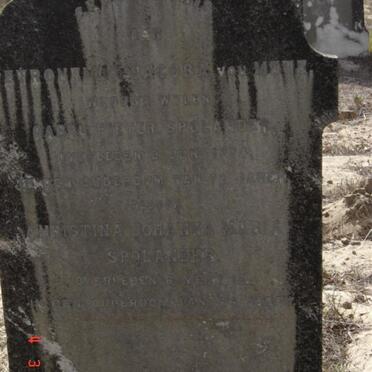 SPOLANDER  Petronella Jacoba nee VON METZ -1894 :: SPOLANDER Christina Johanna Maria -191?