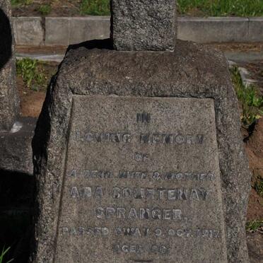 SPRANGER Ada Courtenay -1917 :: CUNNINGHAM Charles M. Gregory 1880-1963 &amp; Constance Ada SPRANGER 1879-1972