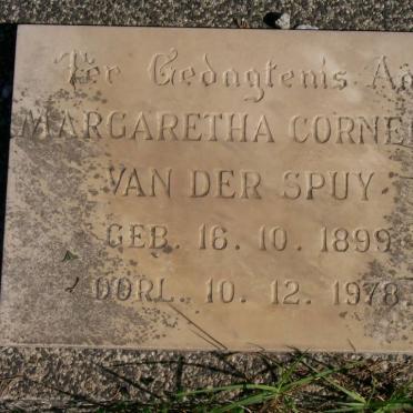 SPUY Margaretha Cornelia, van der 1899-1978