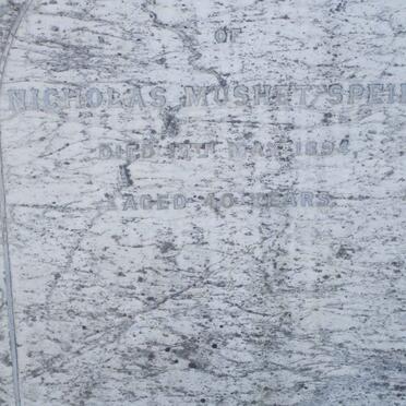 SPEIRS Nicholas Mushet -1894