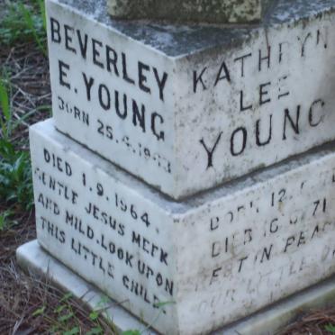 YOUNG Beverley E. 1963-1964 :: YOUNG Kathryn Lee 1971-1971