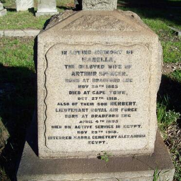 SPENCER Isabella 1865-1918 :: SPENCER Herbert 1895-1918 :: SPENCER Arthur 1865-1934