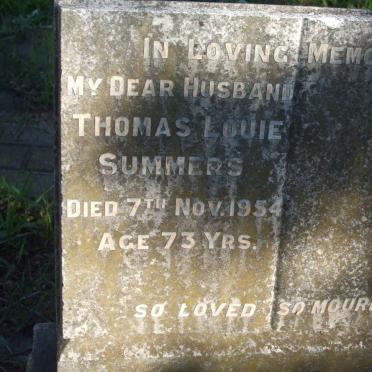 SUMMERS Thomas Louie -1954 