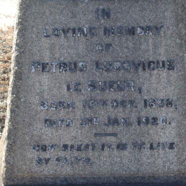 SUEUR Petrus Ludovicus, le 1856-1920