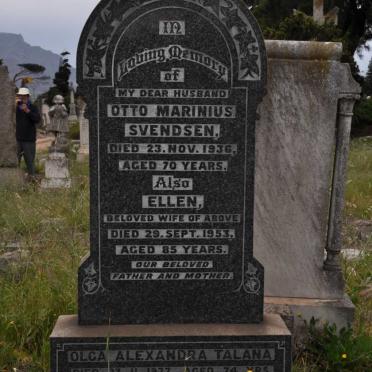 SVENDSEN Otto Marinius -1936 &amp; Ellen -1953 :: ? Olga Alexandra Talana -1977