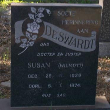 SWARDT Susan, de nee WILMOTT 1929-1974