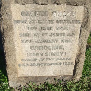 SWART George 1849-1923 &amp; Caroline SIMEY -1933