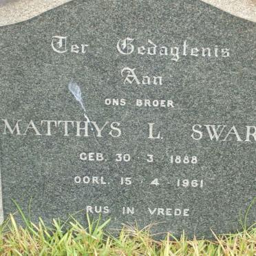 SWART Matthys L. 1888-1961