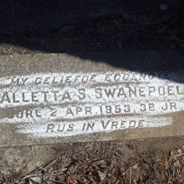 SWANEPOEL Alletta S. -1953