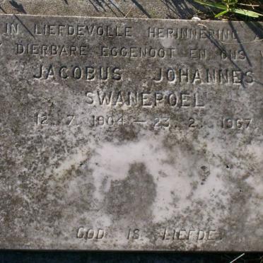 SWANEPOEL Jacobus Johannes 1904-1967