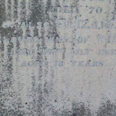 SWAIN Annie Elizabeth 1856-1890 :: SWAIN Emma Sophia -1890 :: SWAIN William Edward -1924 &amp; Elizabeth -1933