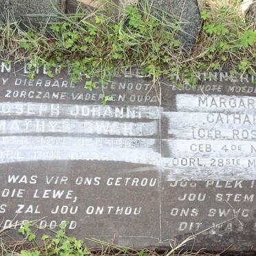 SWART Joseph Johannes Mathys 1880-194? &amp;  Margaretha Catharina ROSSOUW 1881-1960