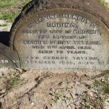 TAYLOR George -1935 &amp; Robina -1934