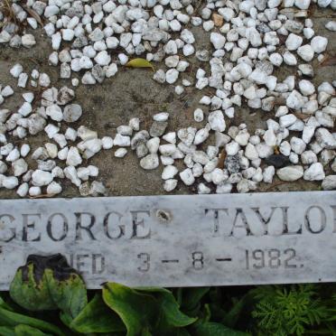 TAYLOR George -1982