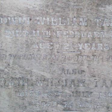 TALLENT Edwin William -1890 :: TALLENT Edwin William -1909