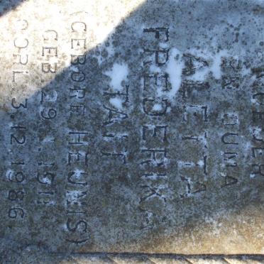 TAIT Albert Edward 1902-1973 &amp; Aletta Frederika HEUNIS 1911-1986