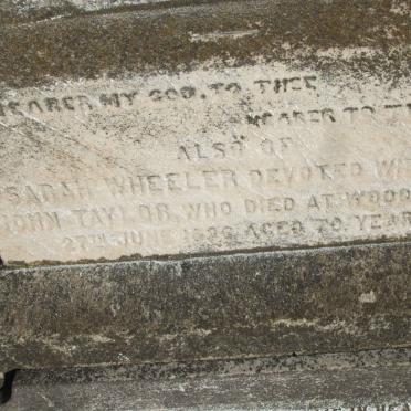 TAYLOR Sarah nee WHEELER -188? :: ?