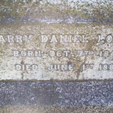 LOADER Harry Daniel 1849-1886