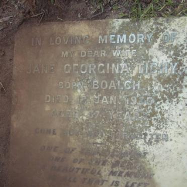 TICHY Jane Georgina nee BOALCH -1930