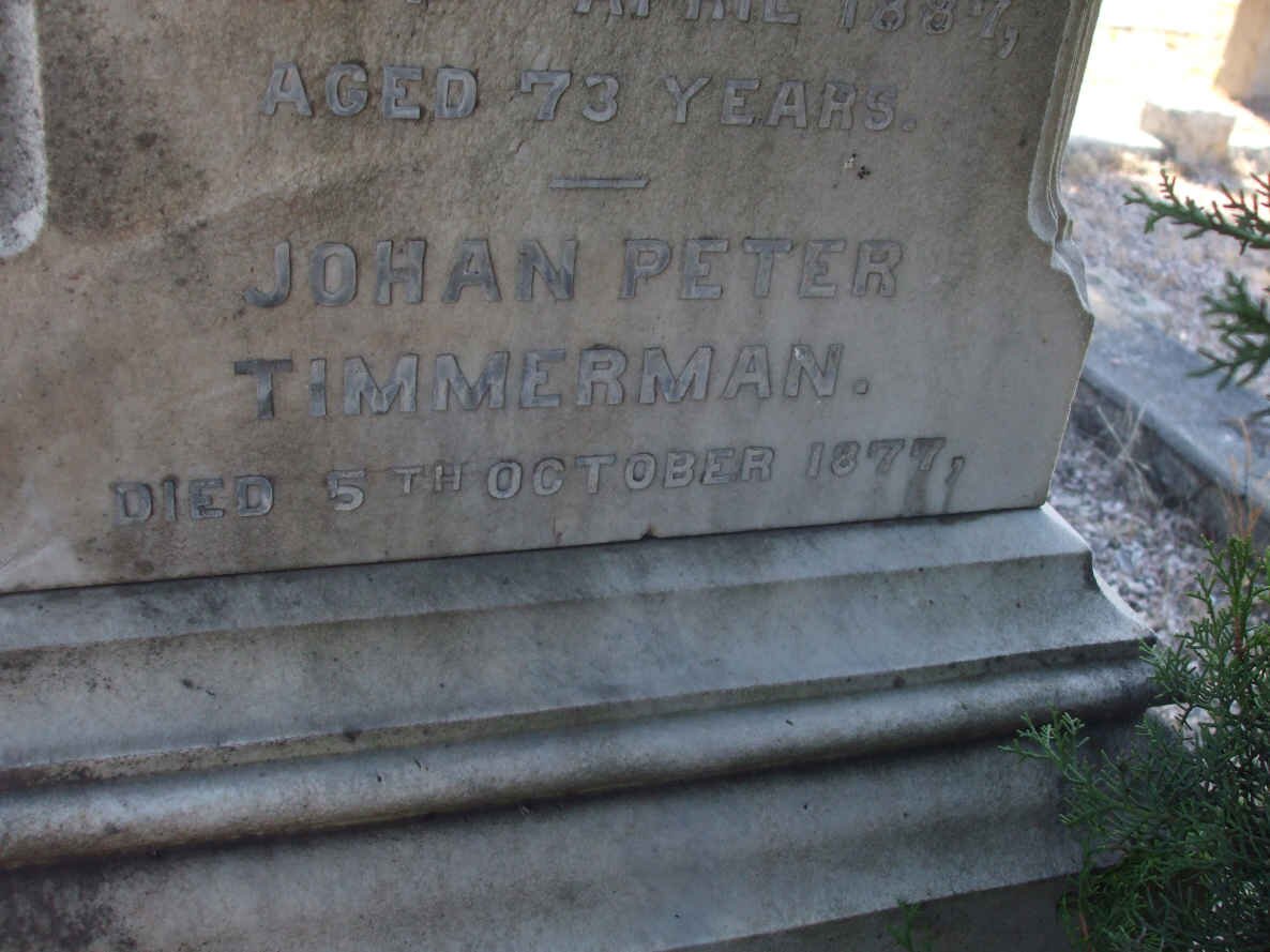 TIMMERMAN Johan Peter -1877