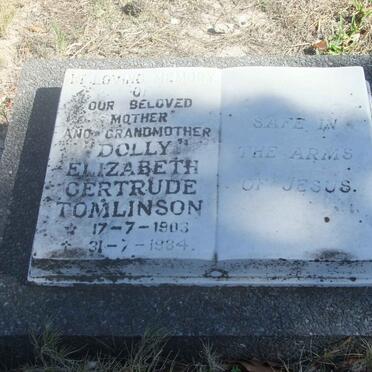 TOMLINSON Elizabeth Gertrude 1903-1984