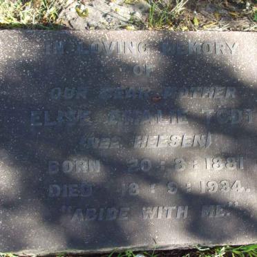 TODT Elise Amalie nee HEESEN 1881-1934