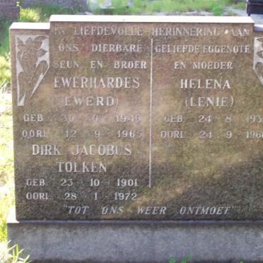 TOLKEN Dirk Jacobus 1901-1972