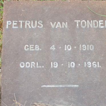TONDER Petrus, van 1910-1961