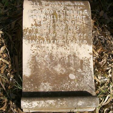 TOIT Johanna Catharina Petronella, du 1871-1945