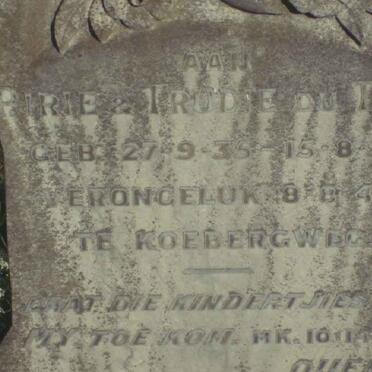 TOIT Pirie, du 1935-1944 :: DU TOIT Trudie 1937-1944