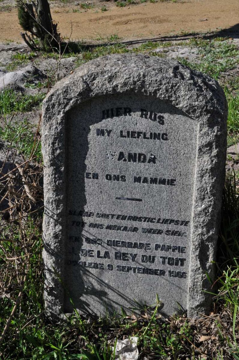 TOIT J. de la Rey, du -1966 &amp; Wanda