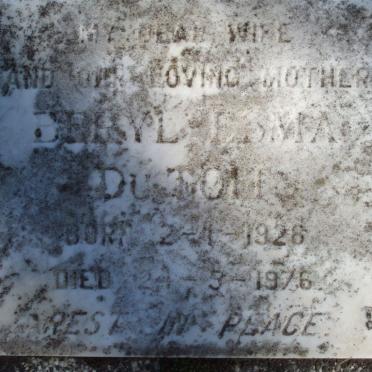 TOIT Beryl Esma, du 1926-1976