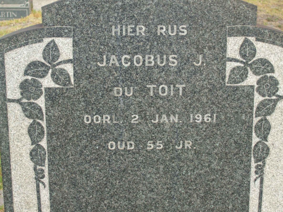 TOIT Jacobus J., du -1961