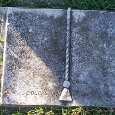 TOIT Andries Pieter, du 1897-1967 &amp; Catharina BADENHORST 189?-1967