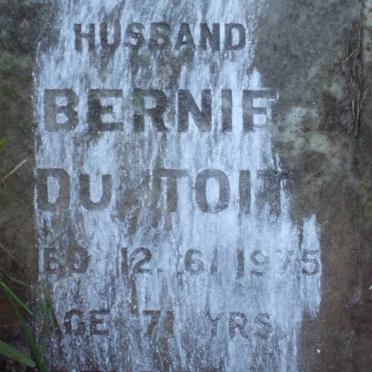 TOIT Bernie, du -1975