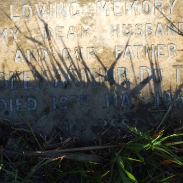 TOIT Sidney Arthur, du -1959