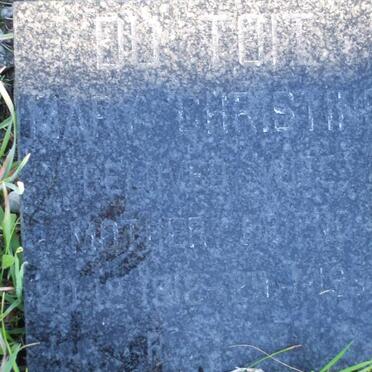 TOIT Mary Christine, du -??