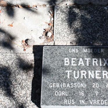 TURNER Beatrix nee BASSON 1916-1997
