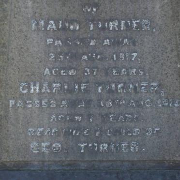 TURNER Maud -1917 :: TURNER Charlie 1915