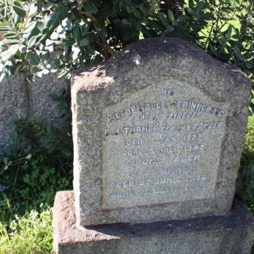 TURNER C.J. 1876-1952 &amp; G.J. VAN TONDER 1873-1947