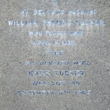 TUCKER William Thomas -1932 &amp; Katie -1965